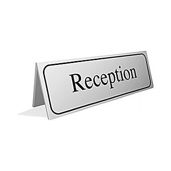 Reception Desktop Sign Cheap Reception Desktop Sign From Our