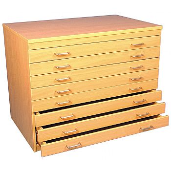 8 Drawer Beech A1 Plan Chest Cheap 8 Drawer Beech A1 Plan Chest