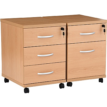 Next Day Karbon Mobile Under Desk Wooden Pedestals Cheap Next