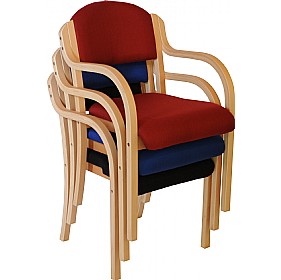 Devonshire Wooden Frame Stacking Armchairs