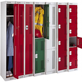 Perforated Door Lockers, Perforated Lockers For Increased Ventilation