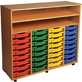 32 Tray Quad Bay Mobile Storage Unit
