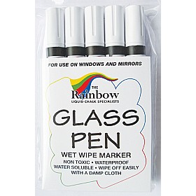 Glass And Blackboard Narrow Tip White Marker Pens