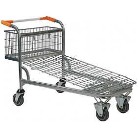 Cash & Carry Trolley - Wire Mesh Base