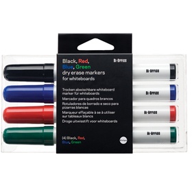 Box of 4  Assorted Colour Marker Pens