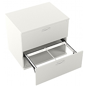 Vogue Essential White Desk High Side Filer