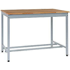 Express Square Tube Workbenches - Beech Worktop