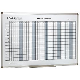 Annual Planner Marked Magnetic Whiteboard
