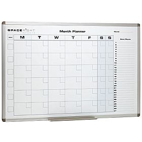 Monthly Planner Marked Magnetic Whiteboard