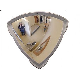 Quarter Face Polycarbonate Institution Mirror