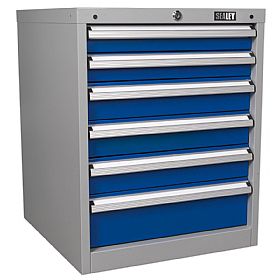 Sealey 6 Drawer Industrial Cabinet - 565W x 580D x 700H