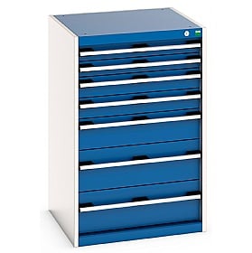 Bisley 5 Drawer Steel Cabinet 13 H x 11 W x 15 D Steel Blue