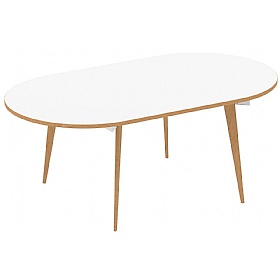 Bianco Oval Boardroom Table