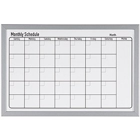 Bi-Office Magnetic Monthly Planner Drywipe Board