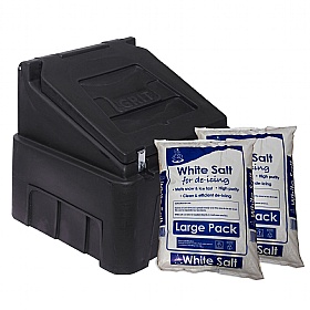 Recycled 200 Litre Grit Bin & De-Icing Salt Bundle