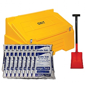 400 Litre Grit Bin, Rock Salt With Shovel