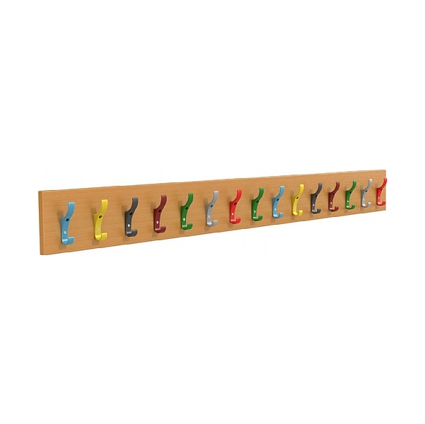 Single Colour Classroom Coat Hook Rails Cheap Single Colour Classroom