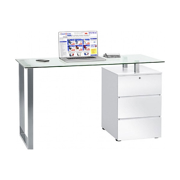 Glare Glass Computer Desk Cheap Glare Glass Computer Desk from our Glass Computer Desks range.