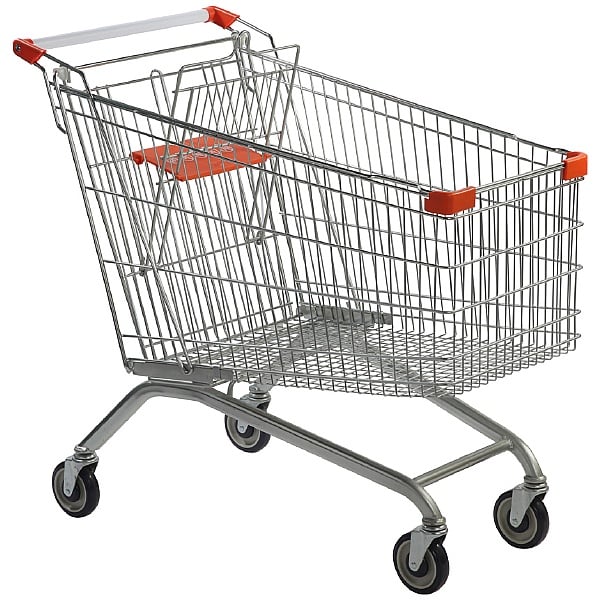 shopping trolley with baby seat