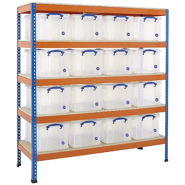 BiG400 Archive Storage Racking With 35 Litre Really Useful Boxes