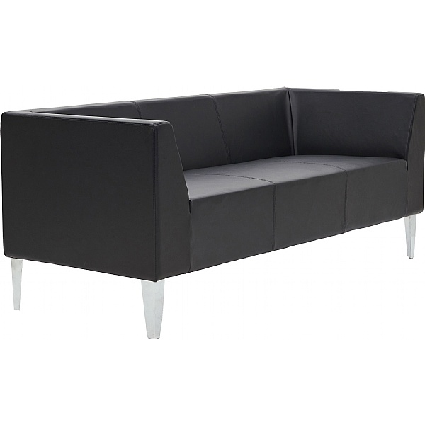 Hamburg Bonded Leather 3 Seater Sofa | Reception Seating