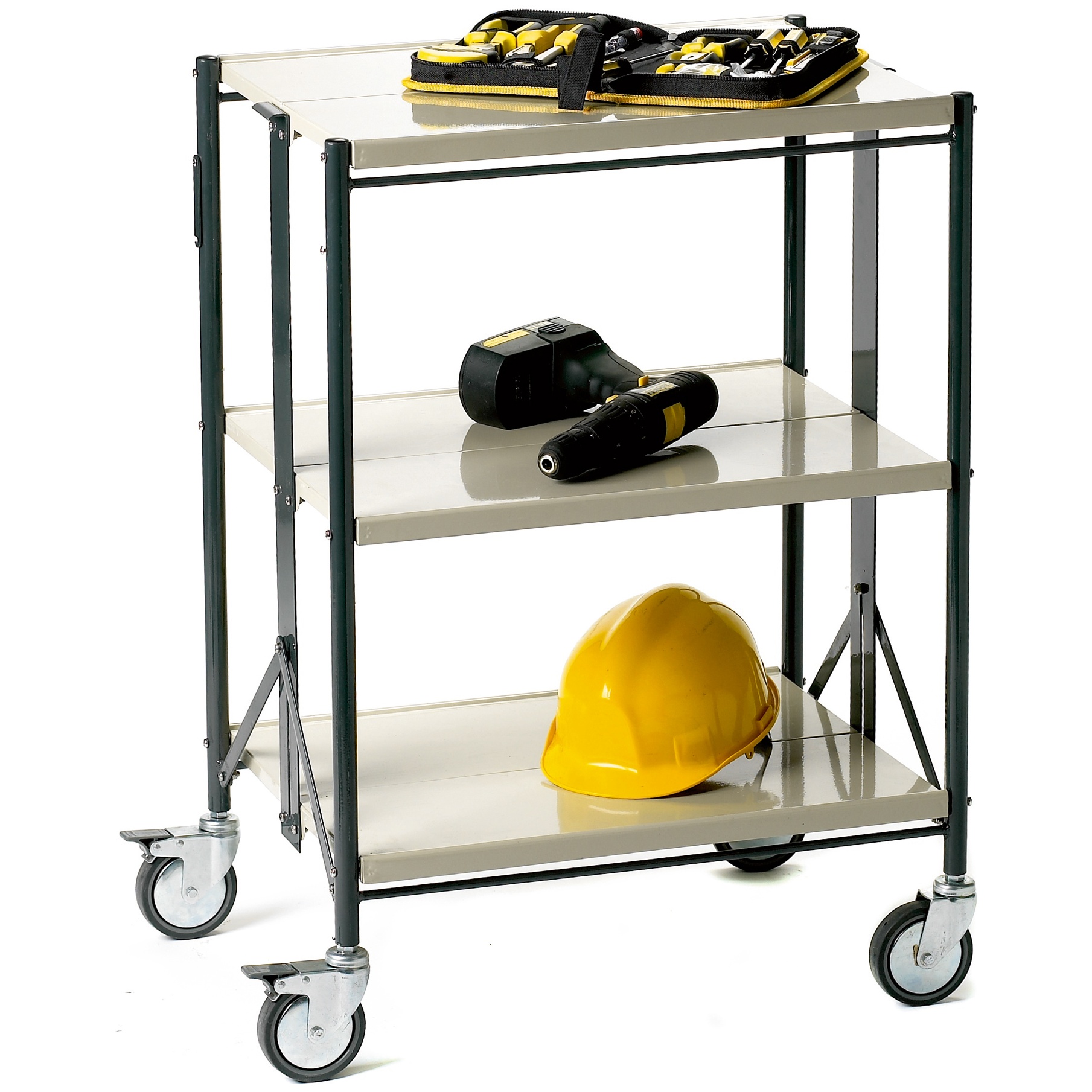 Folding Service Trolley Standard Shelf Trolleys