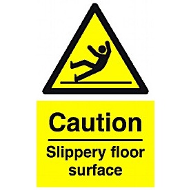 Caution Slippery Floor Surface Sign Awareness Safety Signs