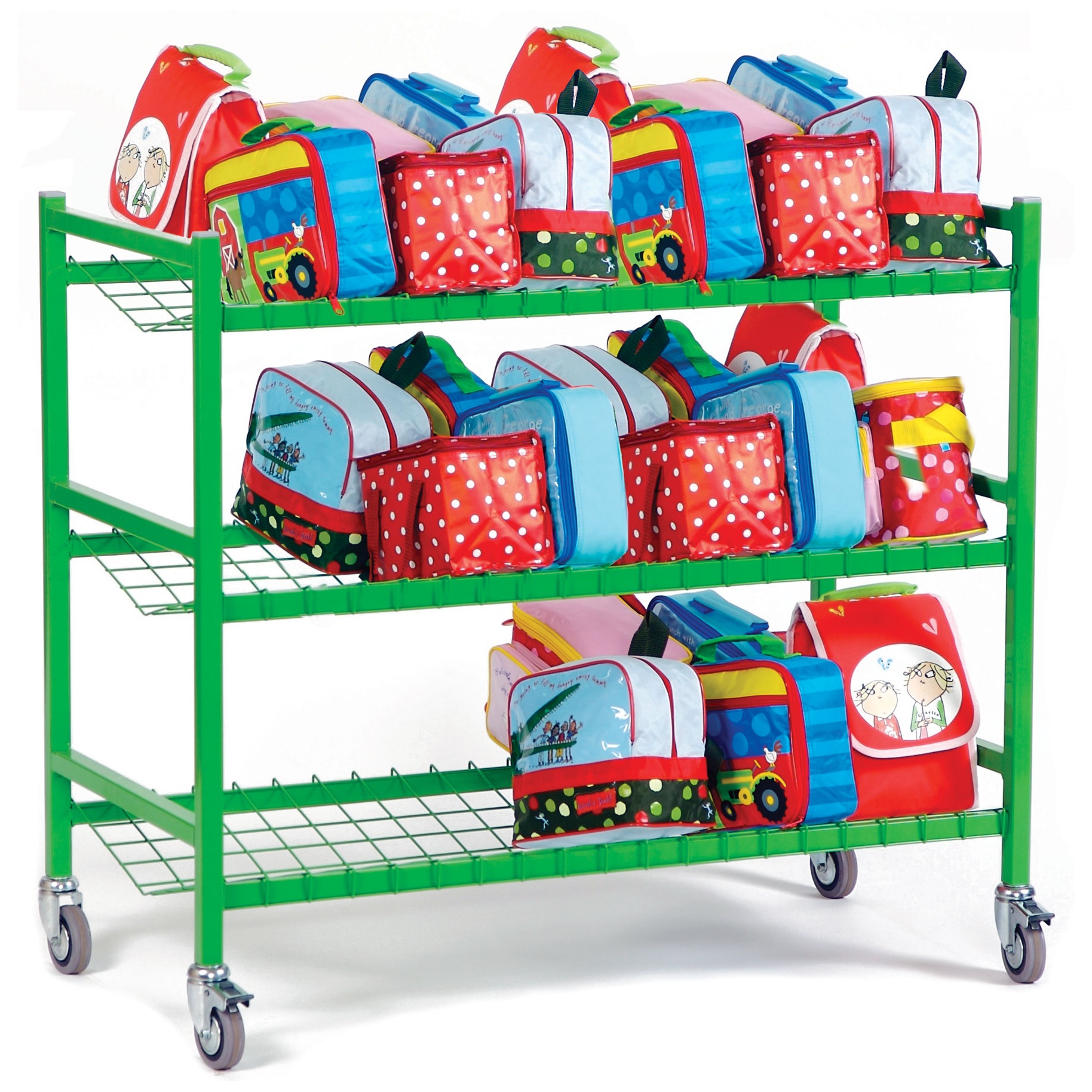 lunch box with shelves