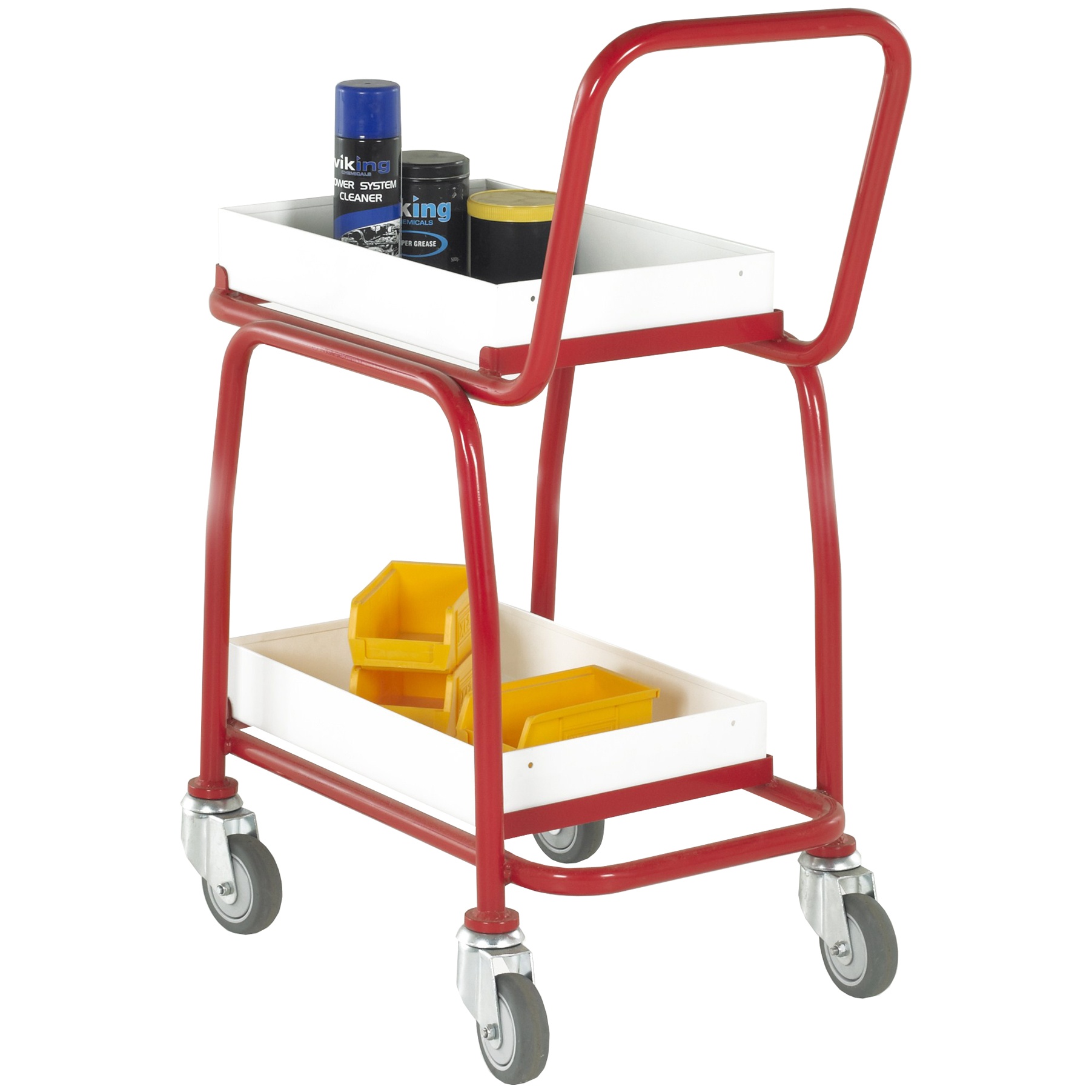 2 Tier Basket and Tray Trolley | Picking & Warehouse Trolleys