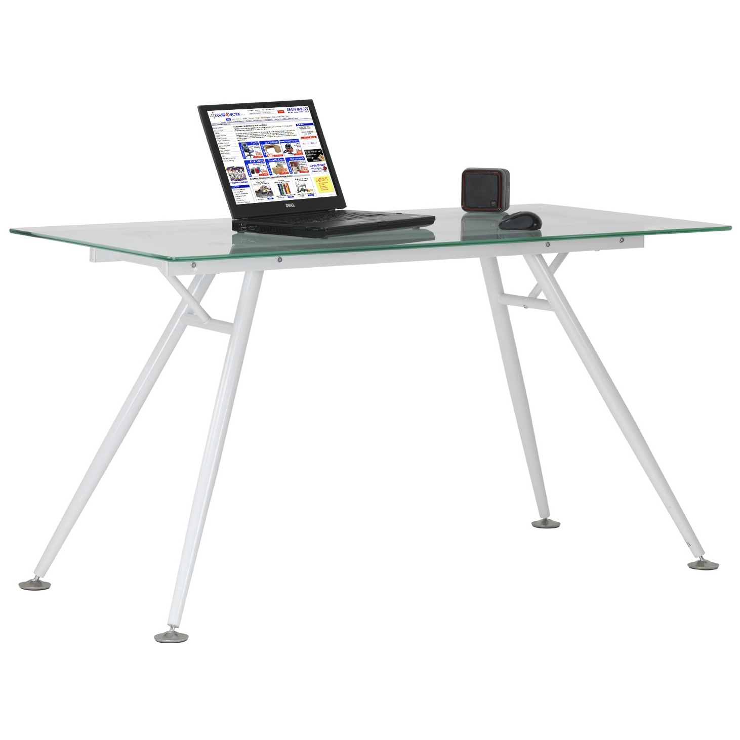 Lunar Glass Computer Desk Home Computer Desks