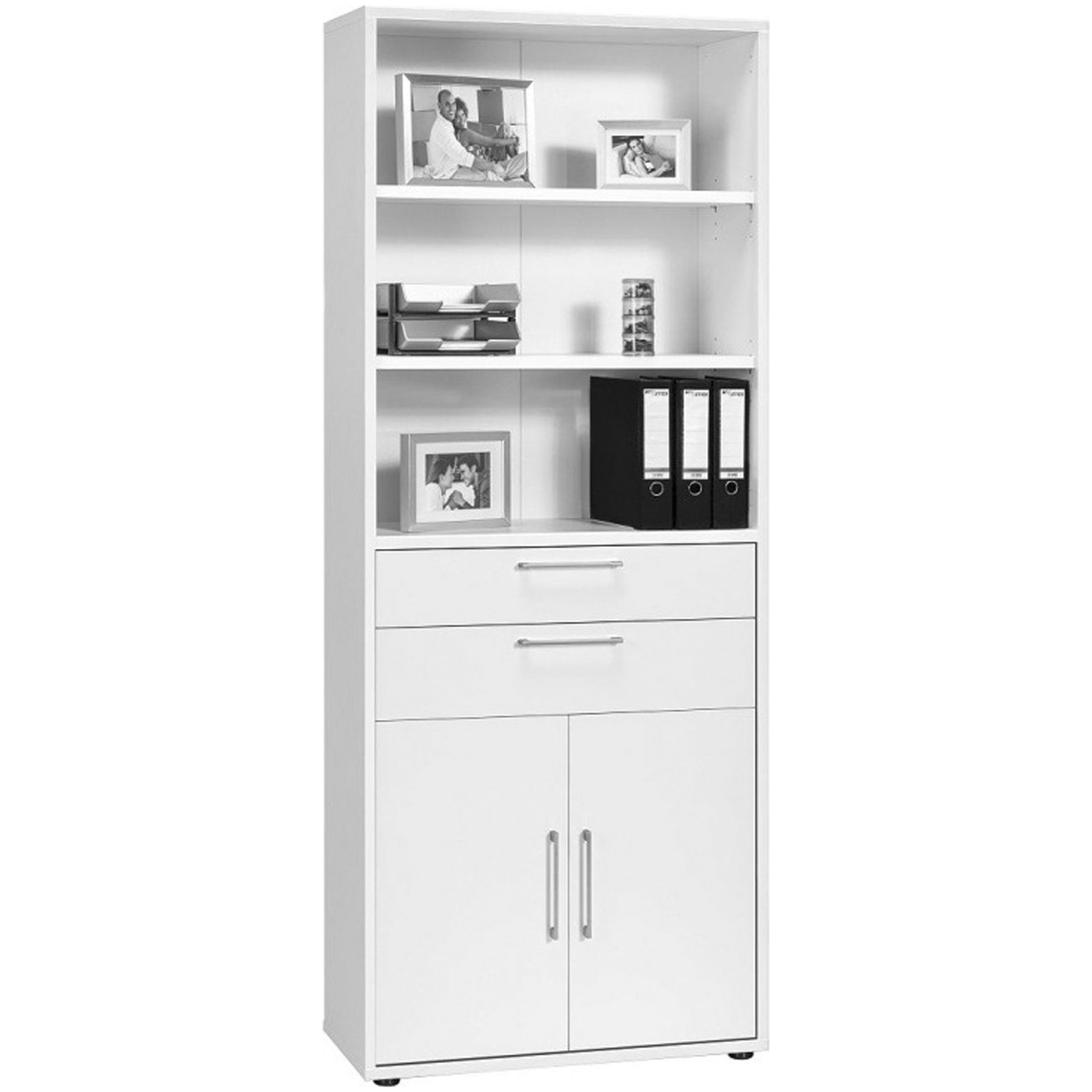 Venture in Harmony Tall Combination Cupboard With Drawers Combination Cupboards