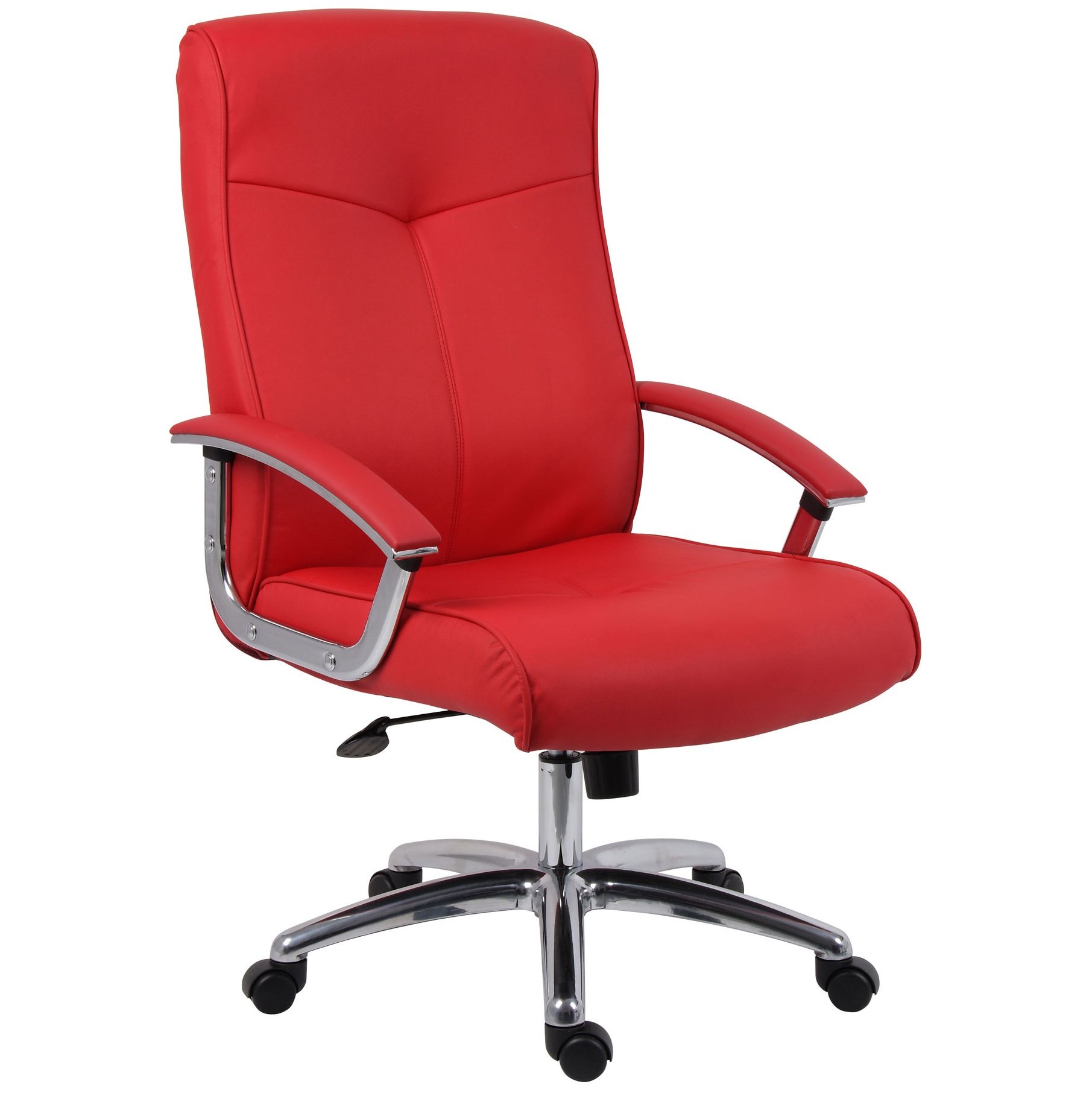 Brighton Red Leather Faced Manager Chair | Executive Office Chairs