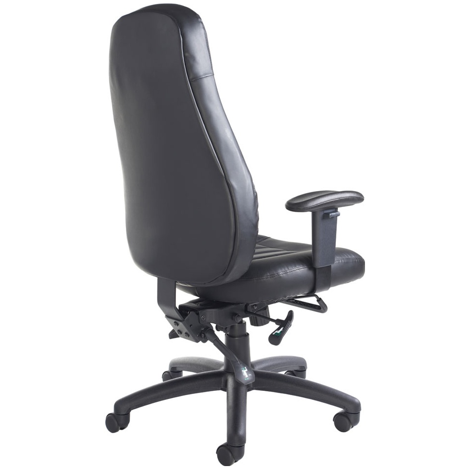 Triton 24 Hour Leather Faced Task Chair Executive Office Chairs