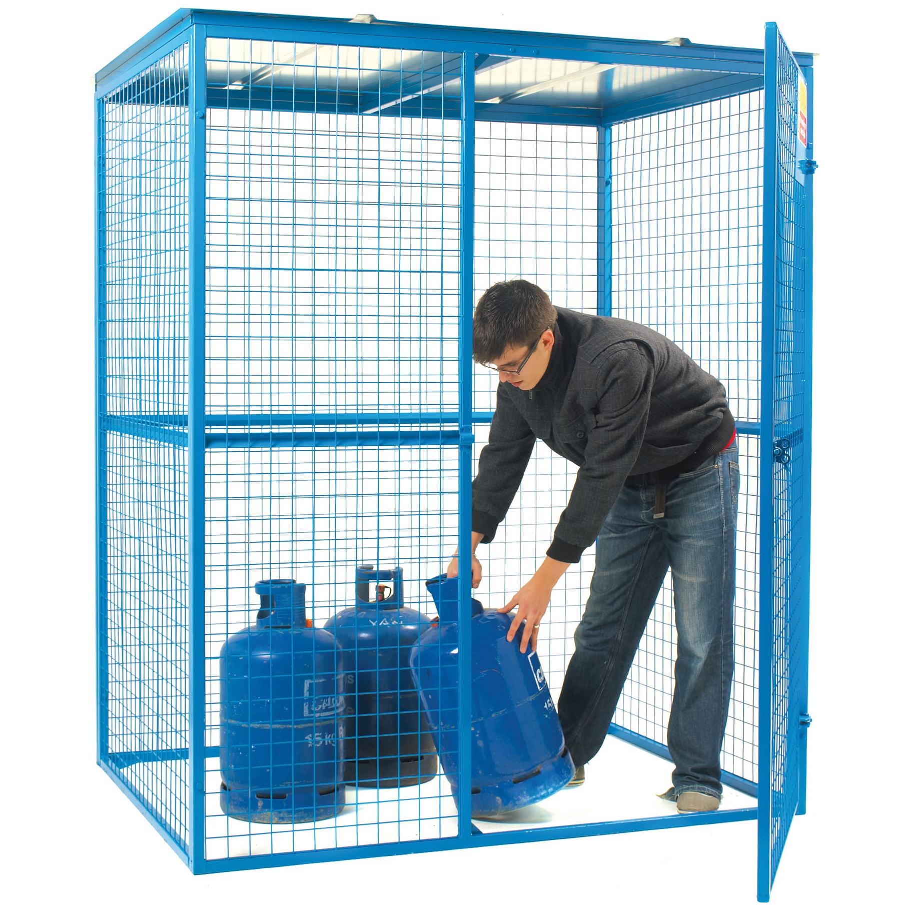 Lock Up Security Cage Caged Security Trolleys