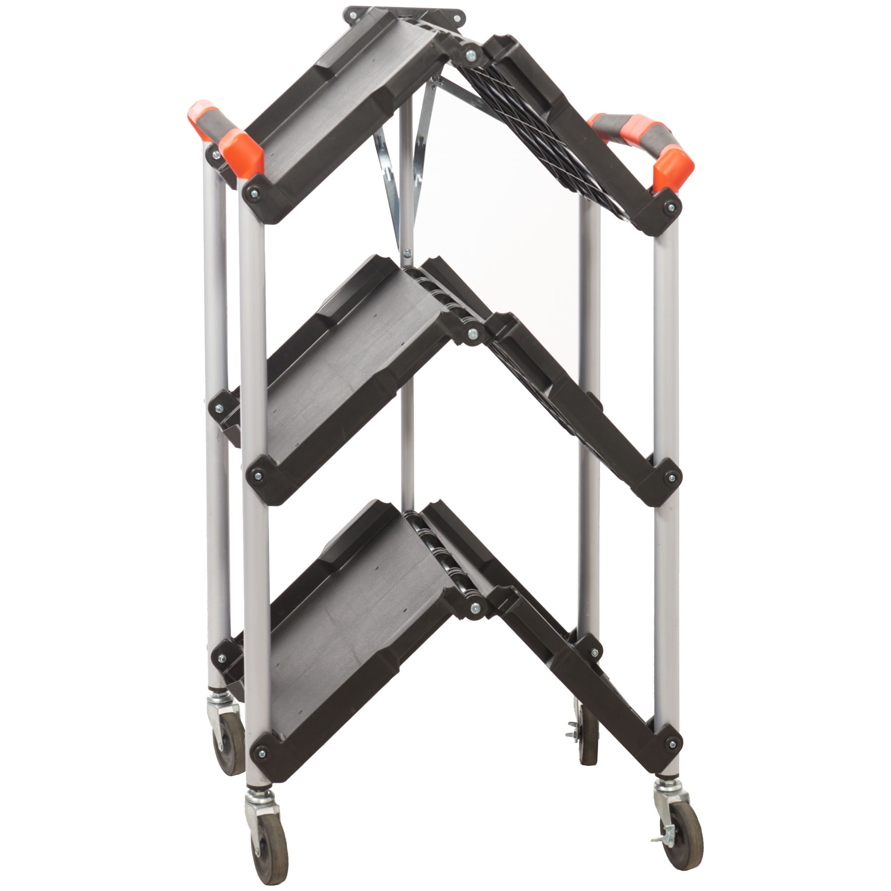 3 Shelf Folding Trolley Standard Shelf Trolleys