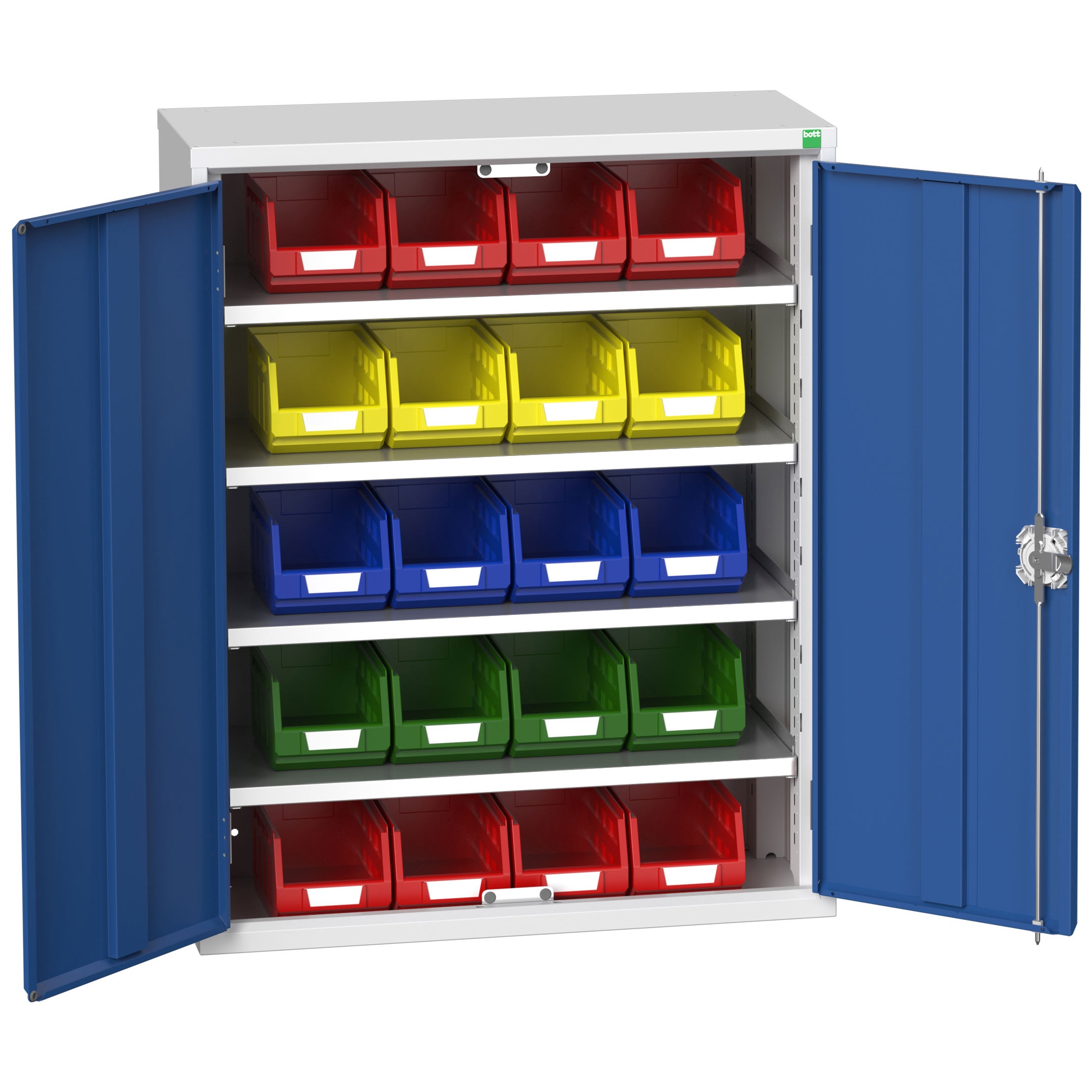 Bott Verso Bin Cupboard 20 Bins 800W x 1000H Small Parts Storage