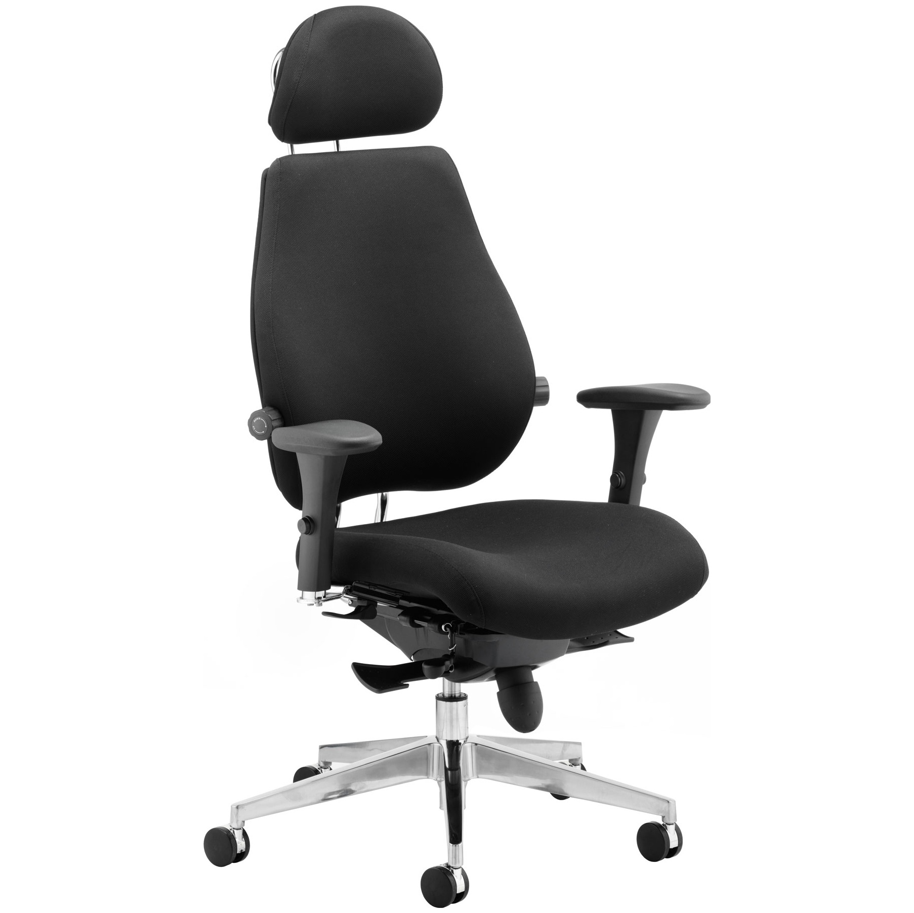Vital 24Hr Ergonomic Plus Fabric Chair With Headrest 24 Hour Office