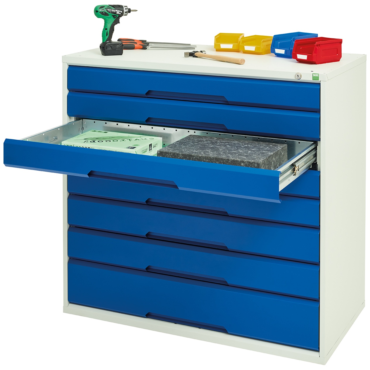 Bott Verso Drawer 1050mm Wide x 900mm High 7 Drawers