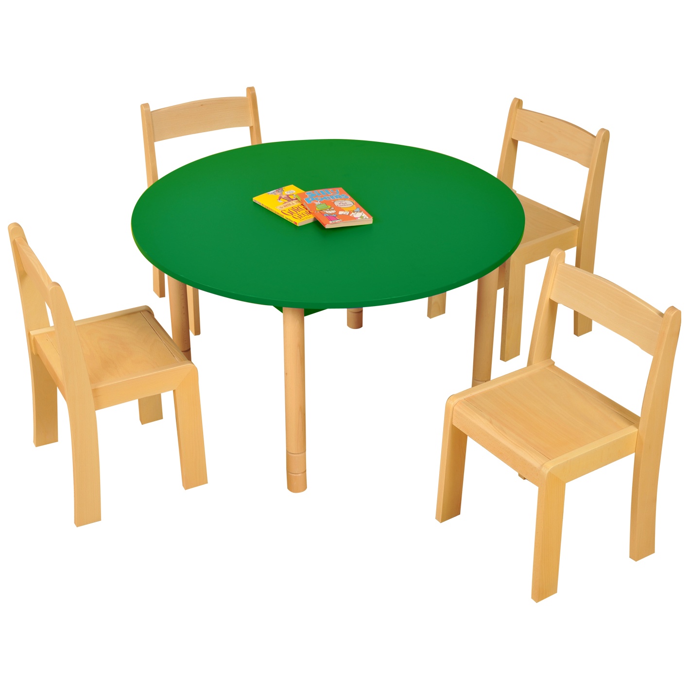 Круглый стол и стулья для детей