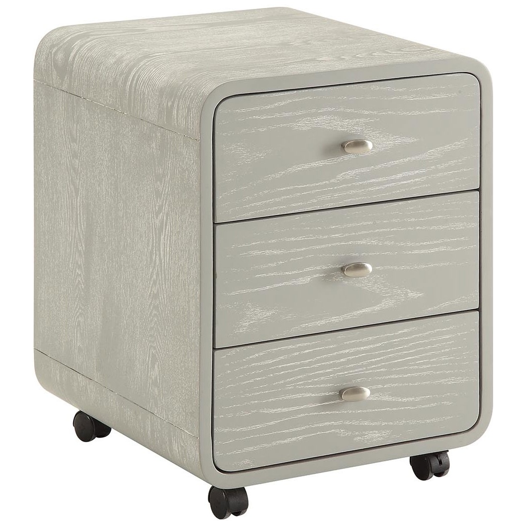Spectrum Grey Real Wood Veneer Pedestal Drawer Pedestals