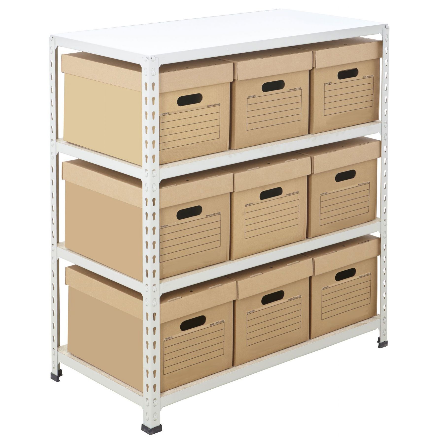 BiG340 Compact Document Storage Shelving With Value Boxes Archive