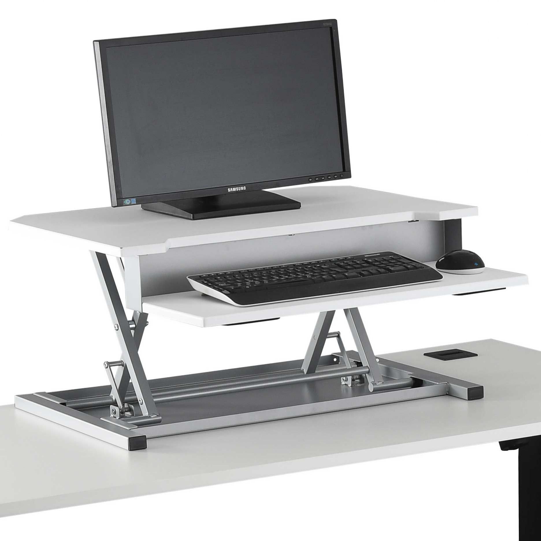 Next Day Karbon Sit Stand Desktop Riser Sit Stand Adapters For