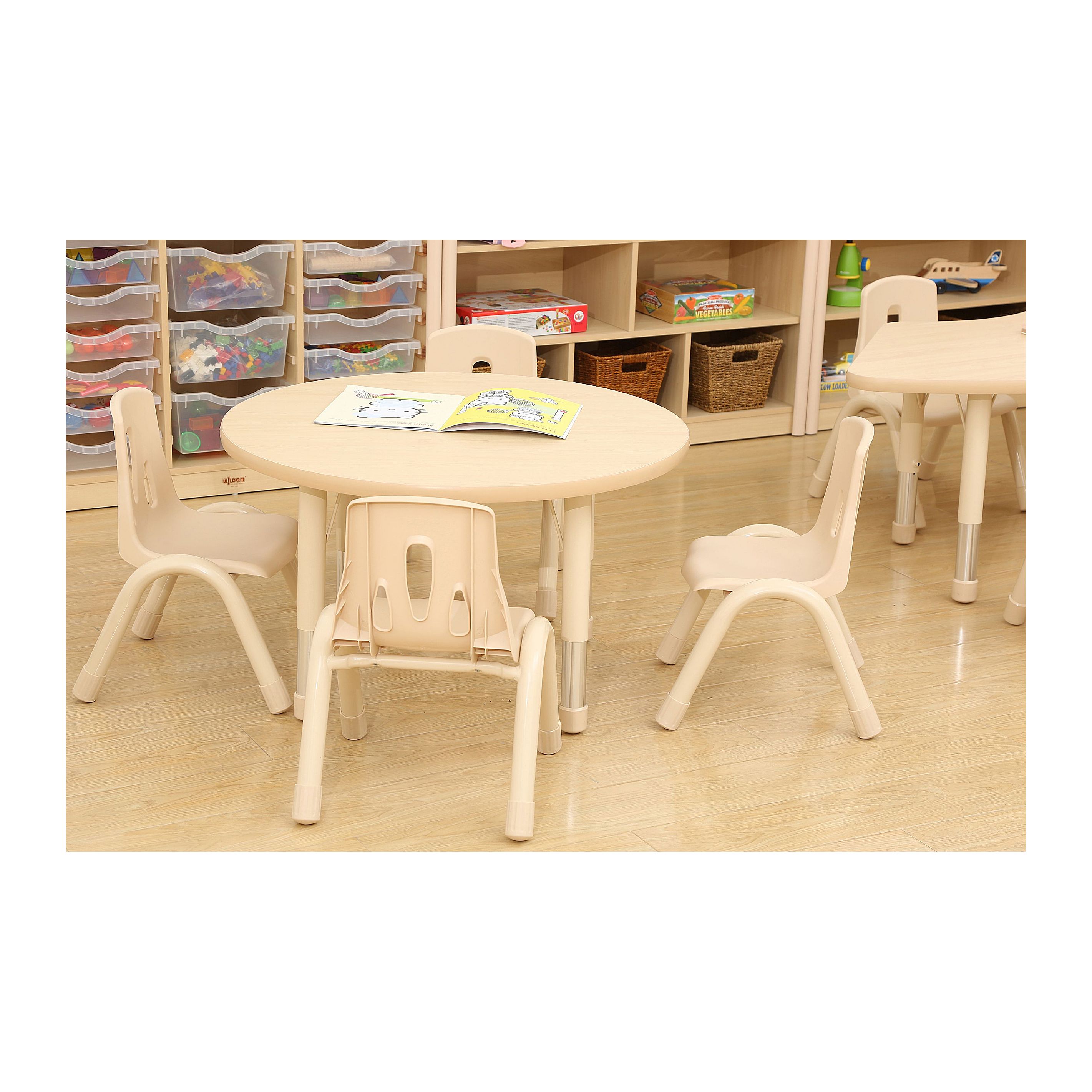 Elegant Round Height Adjustable Classroom Table Height Adjustable Tables