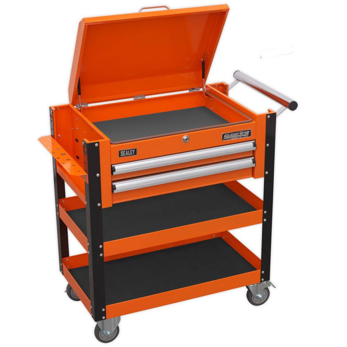 Sealey Heavy Duty Mobile Tool Trolley with Lockable Top Trolleys