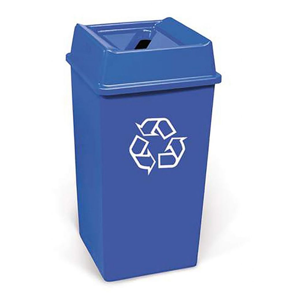 Styleline Square Waste Containers with Lids 132.5L All Waste Bins