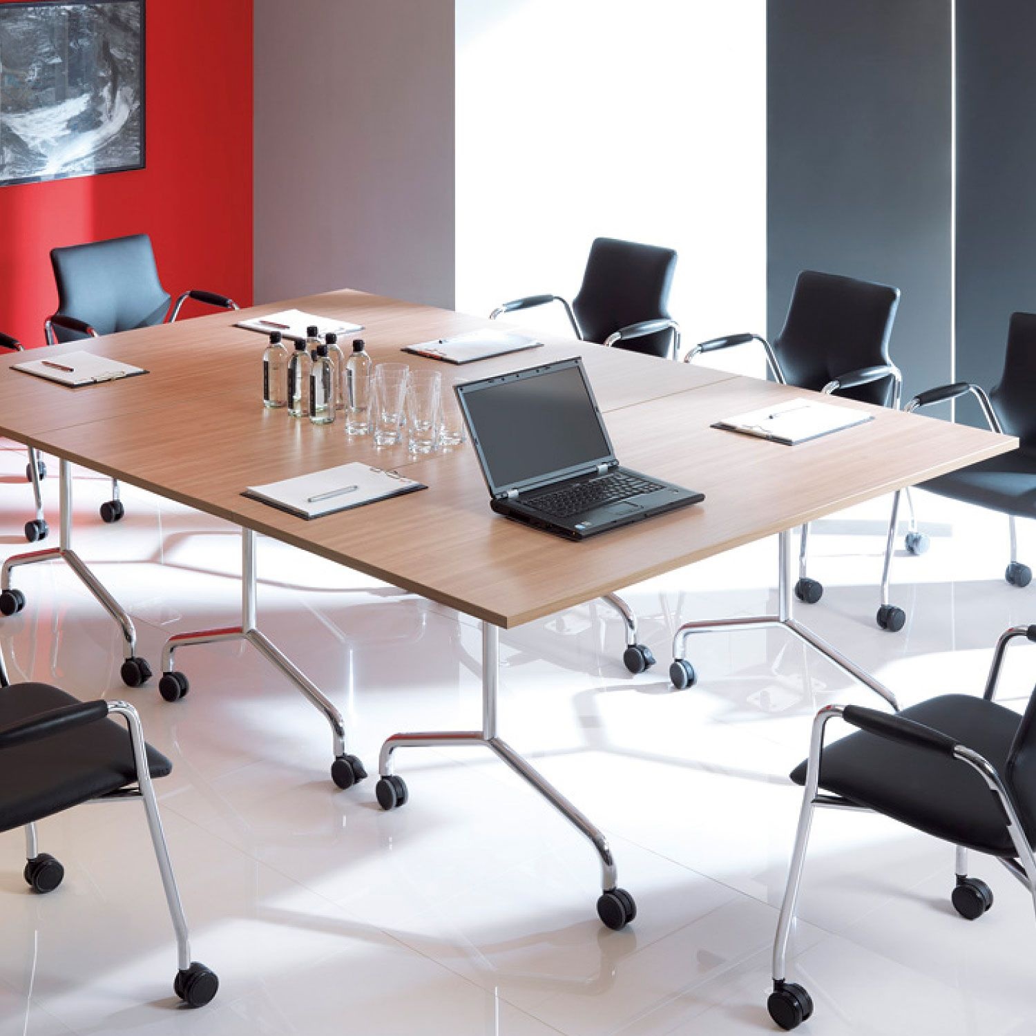 BN Flib Modular Rectangular Folding Meeting Tables | Modular Folding Tables