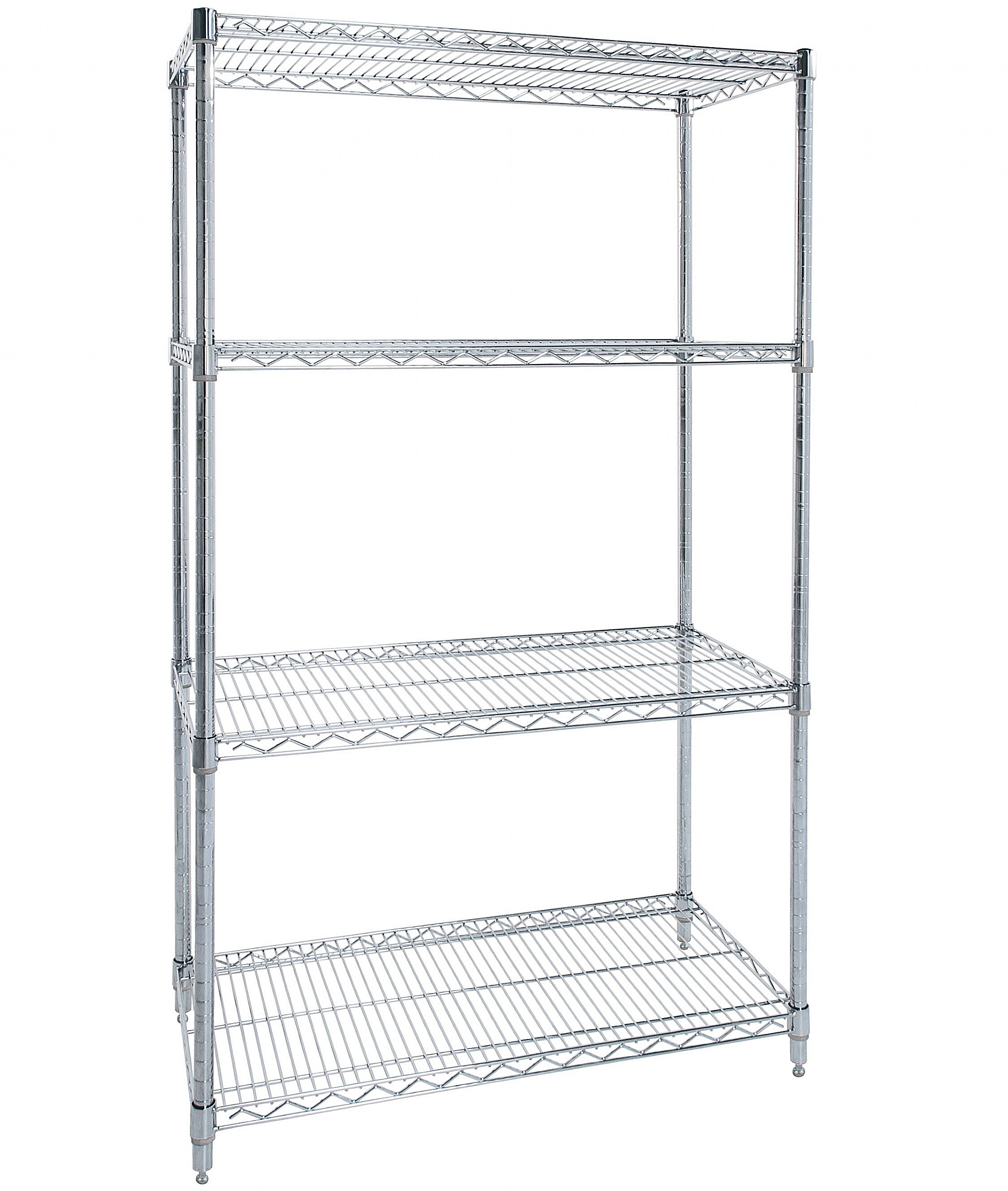 ESD Antistatic Chrome Wire Shelving Bay 610W x 1590H Chrome Shelving